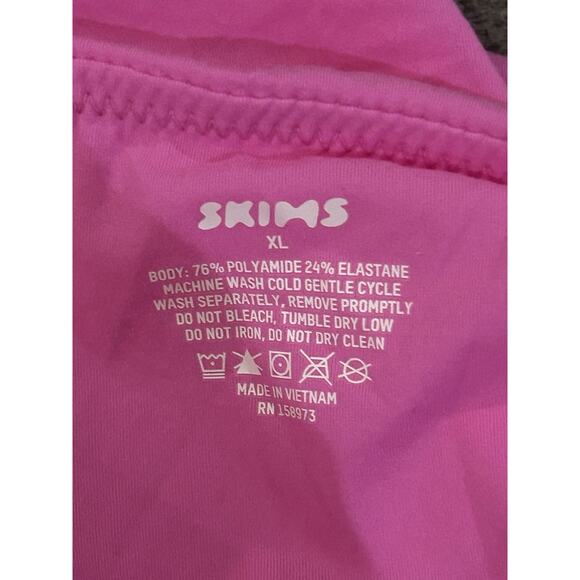 NWT SKIMS Women's Pink Thong Strapless Bodysuit Size XL - Picture 5 of 5